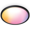 Plafon LED Lampa Sufitowa Natynkowa 22W 2600lm 2700-6500K RGB + TW 42.3cm Czarna Okrągła Inteligentna SMART WiFi Bluetooth Aplikacja Superslim WiZ