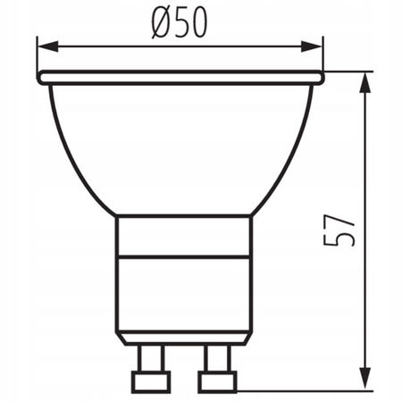 Żarówka LED PAR16 7W = 60W 575lm 6500K Zimna CRI95 110° Srebrny IQ-LEDDIM Kanlux