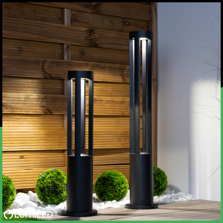 Lampa Ogrodowa Słupek Zewnętrzny Stojący 12W LED 4000K QUERO 80cm LUMILED