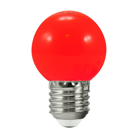 2PAK Żarówka G45 CZERWONA do girlandy party 36V GOLDLUX (Polux)