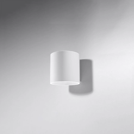 Lampa Ścienna Oprawa Natynkowa G9 Cylindryczna Biała Nowoczesna Orbis Sollux