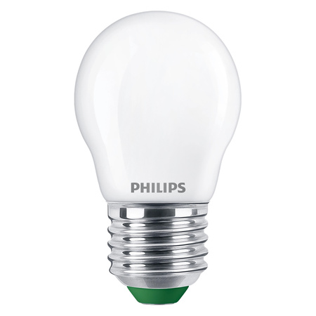 Żarówka LED E27 Kulka P45 2.3W = 40W 485lm 210lm/W 2700K Ciepła 300° KLASA A UltraEfficient Philips