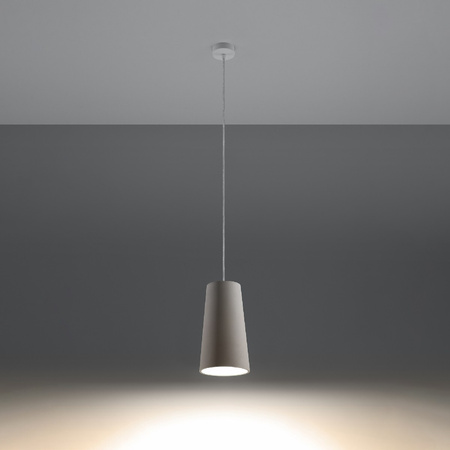 Lampa Sufitowa Wisząca Zwis E27 Geometryczna Biała Nowoczesna Gulcan Sollux