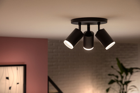 Lampa Sufitowa LED Reflektor 12.6W 1200lm IP20 White and Color Ambiance RGB + TW Biała Inteligentna SMART Zigbee Bluetooth Fugato Philips HUE