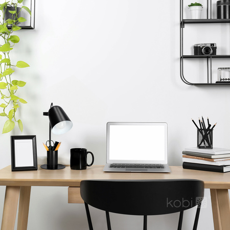 Lampka Biurkowa Oprawa Stołowa Regulowana E27 Czarna Rolig Kobi