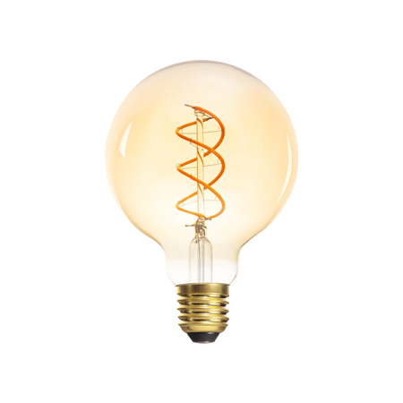 Żarówka LED E27 Edison G95 4W 250lm 1800K Ciepła Bursztynowa XLED Filament Kanlux