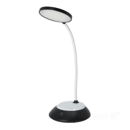 Lampka Biurkowa Stołowa LED 5W 200lm CCT 270° Akumulatorowa Czarna Visua Kobi
