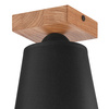 Lampa Sufitowa LULA E27 Czarna Dębowa LM-1.200 Lamkur