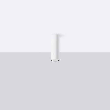 Lampa Sufitowa Oprawa Natynkowa Tuba Spot 1x GU10 Biała Karbon Deep Space SL.1531 Sollux