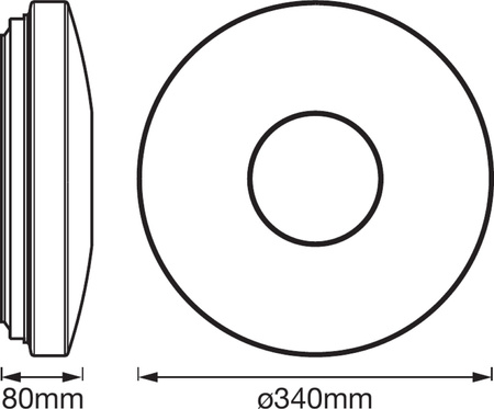 Plafon LED Lampa Sufitowa Oprawa Natynkowa 18W 1400lm CCT RGB Ściemnialna Okrągła Biały SMART+ WiFi Kite Ledvance