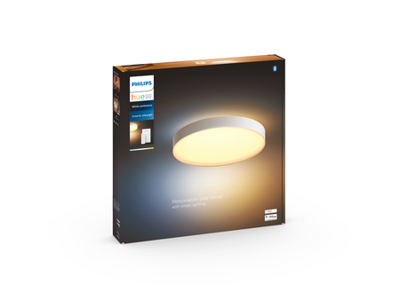 Plafon LED Lampa Sufitowa Natynkowa 48W 6100lm IP20 White Ambiance TW Biała 55cm Inteligentna SMART Zigbee Bluetooth Enrave Philips HUE