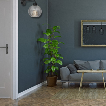 Lampa Ścienna Kinkiet SOFIA SMOKED 1xE27 Milagro