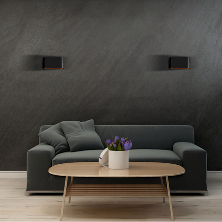 Kinkiet Ścienny Lampa Oprawa Natynkowa G9 Czarny Złoty Elissa Sanico Goldlux