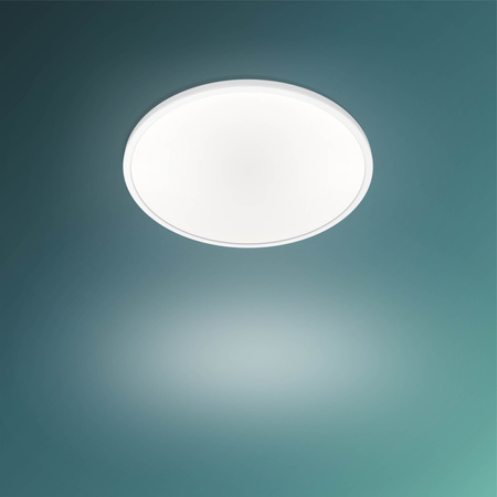 Lampa Sufitowa Plafon LED 18W 1500lm 2700K SceneSwitch Biała Super Slim CL550 Philips