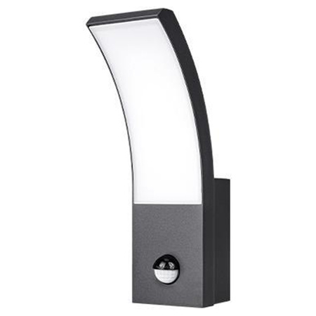 Kinkiet Ogrodowy Elewacyjny Lampa Zewnętrzna LED 9W 4000K IP54 z Czujnikiem Ruchu i Zmierzchu