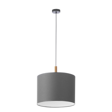 Lampa Sufitowa Wisząca DEVA Zwis Grafitowa Drewniana Nowoczesna E27 4109 TK Lighting