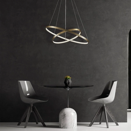 Lampa Wisząca LED Zwis 35W 4600lm 4000K Neutralna 120° Złota LEA Sanico Goldlux