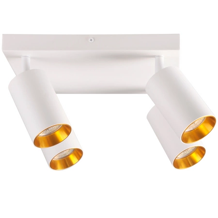Plafon LED Oprawa Lampa Ścienno-Sufitowa 4 x GU10 MARIBEL Biały GOLDLUX (Polux)