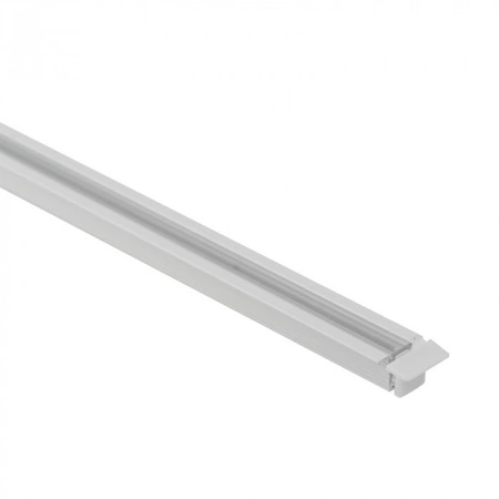 Profil Aluminiowy LED Wpuszczany Podtynkowy Biały 1m z Kloszem Przezroczystym do Taśm LED + Zaślepki seria PW Ecolight