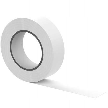 Mocna Taśma Izolacyjna PCV Wodoodporna 15mm x 0,13mm Biała 10m