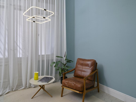 Lampa Sufitowa Wisząca Dekoracyjna LED 23W 2500lm 3000K Ciepła Ściemnialna Szary Decor Ledvance