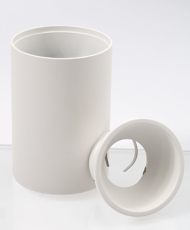 Oprawa Halogenowa Natynkowa Aluminiowa SPOT TUBA do LED GU10 Okrągła Biała KIVI KOBI