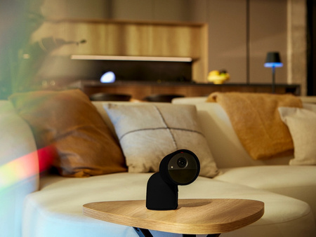 Kamera Przewodowa Wewnętrzna IP 2K QHD 1440p CMOS Czarna Zigbee WiFi SMART Security Camera Secure Philips HUE