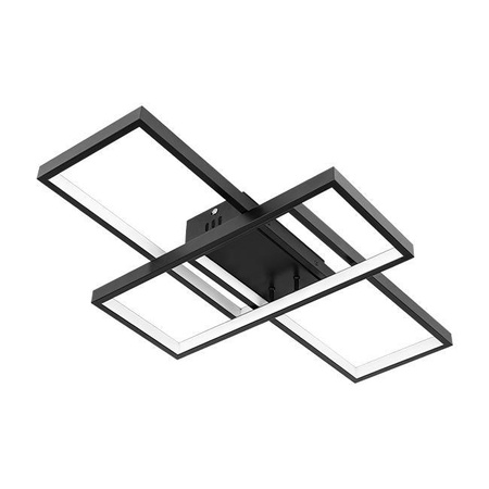 Lampa Sufitowa Żyrandol LED 72W CCT GALAXIS ORION Czarny + Pilot Sterujący