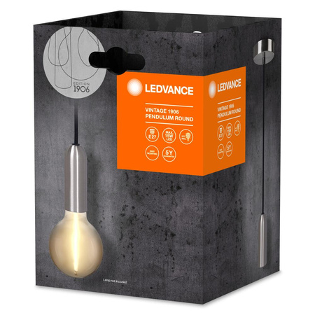 Lampa Sufitowa Wisząca E27 Zwis Chrom Vintage 1906 Pendulum Ledvance