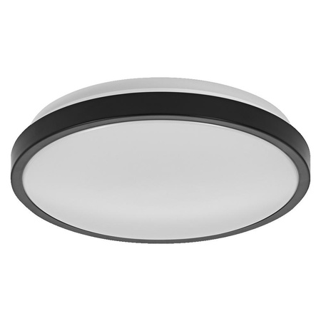 Plafon LED Lampa Oprawa Łazienkowa Sufitowa 18W IP44 CCT 3000K-4000K Czarna LEDVANCE