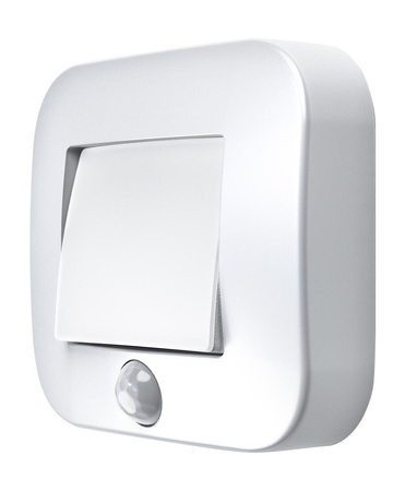 Lampka Nocna Orientacyjna LED Bateryjna z Czujnikiem Ruchu 0.25W 4000K Neutralna 14lm Biała IP54 NIGHTLUX Osram