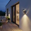 Lampa Ogrodowa Zewnętrzna Kinkiet Elewacyjny LED 7W 560lm 4000K IP54 Srebrny Nowoczesny Lisbon Rabalux