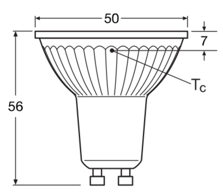 Żarówka LED PAR16 Reflektor GU10 4.3W = 30W 350lm 6500K Zimna 120° STAR Osram