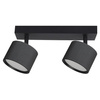 Lampa Sufitowa Spot Tuba Reflektor Oprawa Halogenowa 2x GX53 Ruchomy Czarny Orbin Masterled