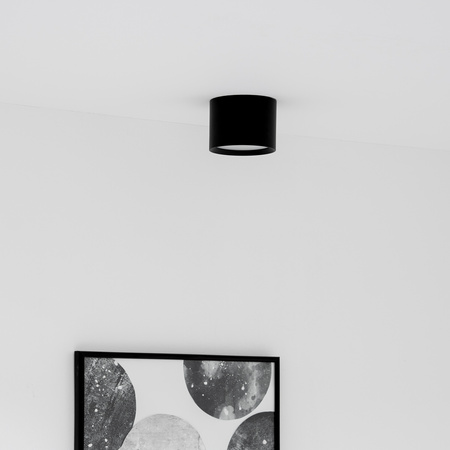 Oprawa HALOGENOWA Natynkowa SUNLA Tuba Gx53 LED Spot Kinkiet Sufitowa Walec Czarny LUMILED