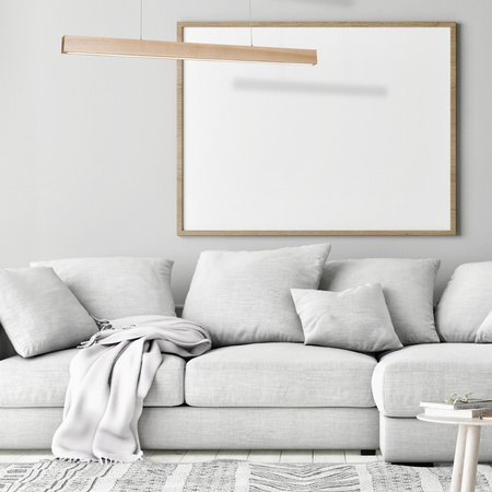 Lampa wisząca TIMBER 18W LED Prostokątna Drewniana MLP568 Milagro Drewno + Metal + Akryl