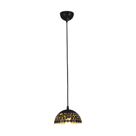 Lampa wisząca LISA 1xE27 18 cm Czarna Elegancka ML6135 Milagro Metal