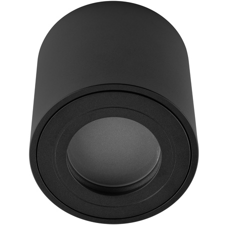 Oprawa Natynkowa HALOGENOWA Spot Tuba Stała EGIO GU10 LUMILED Okrągła IP44 Hermetyczna Czarna 83mm