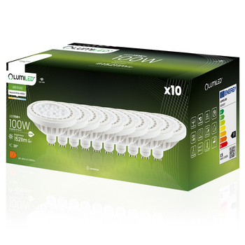 Zestaw 10x Żarówka LED ES111 GU10 15W = 100W 1521lm 4000K Neutralna 38° LUMILED