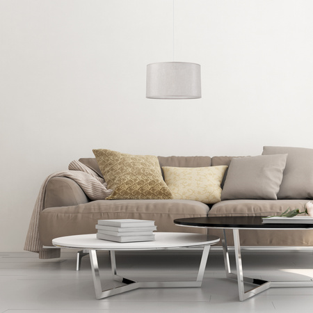 Lampa Wisząca Sufitowa ESTELLE E27 Abażur Złota LM-1.208 Lamkur