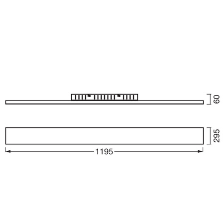 Panel LED Oprawa Natynkowa 40W 3300lm 3000K Ciepła 120° Biała Planon Frameless Osram