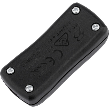 Włącznik przełącznik kołyskowy na przewód skręcany czarny