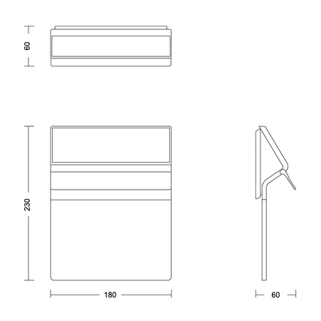 Lampa Ogrodowa Solarna LED Podświetlany Numer Domu Kinkiet Elewacyjny 2700K IP44 Czujnik PHILIPS