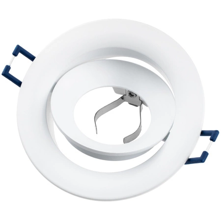 Oprawa Halogenowa Podtynkowa Sufitowa Okrągła Ruchoma Biała GU10