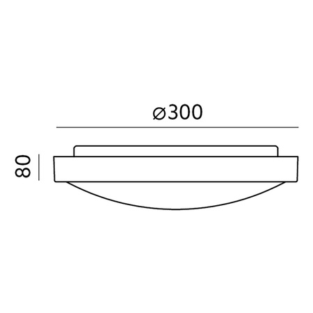 Plafon LED Lampa Sufitowa Natynkowa Łazienkowa 19W 4000K IP44 z Czujnikiem Ruchu ZOE LX Biała 30cm