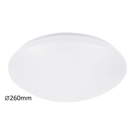Plafon LED Lampa Sufitowa Oprawa Ścienna Natynkowa Łazienkowa 12W 900lm 4000K Biały IP44 Industrialny Lucas 3437 Rabalux