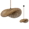 Lampa Wisząca Dekoracyjna Zwis Bambusowa E27 Brugia Kobi