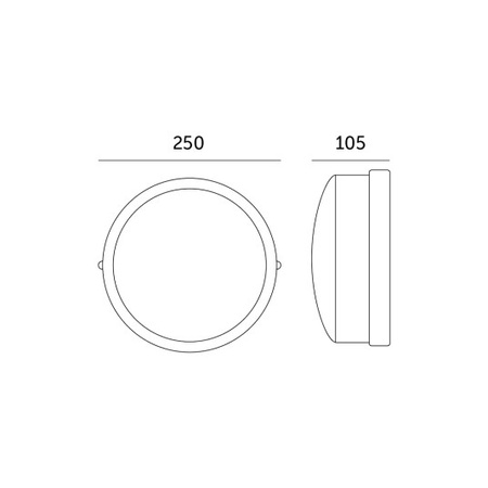Plafon LED Oprawa Sufitowa Ścienna Natynkowa RUTO 100W IP44 Biała KOBI