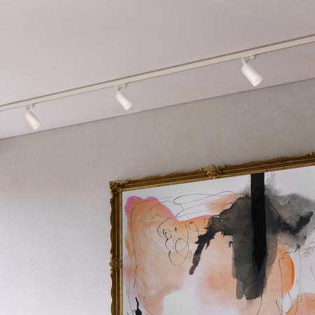 Zestaw Szynowy Szynoprzewód Szyna Listwa 1-Fazowa + 3x Reflektor GU10 Biała LONDON Sanico Goldlux