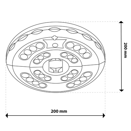 Lampa Ogrodowa Zewnętrzna LED Pod Parasol 4000K USB-C Akumulatorowa